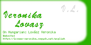 veronika lovasz business card